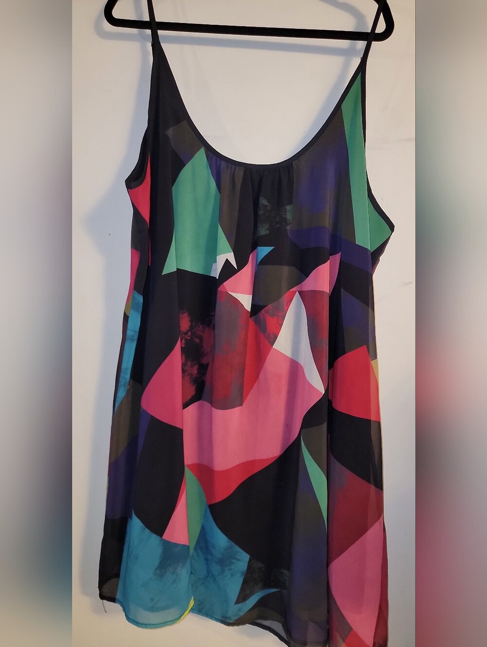 Colorful Geometric Print Tunic Top
